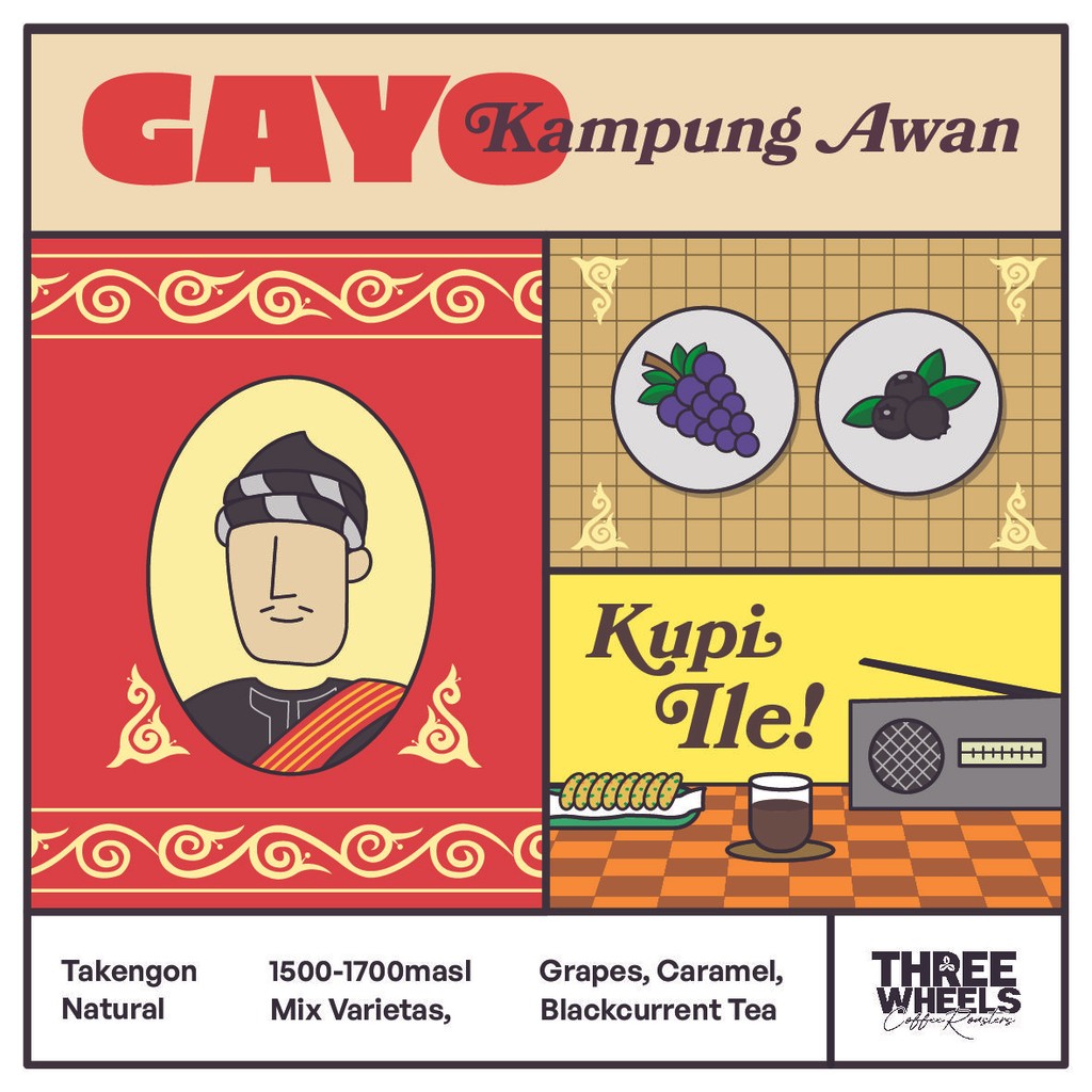 

Kopi Arabika Gayo Natural Kampung Awan (100gr)