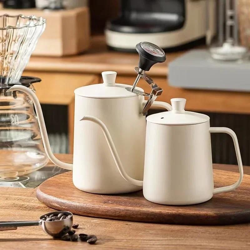 Coffee Pot Milk Frothing Pitcher Jug Gooseneck Kettle Spout Stainless Steel Espresso Coffee Tea Milk