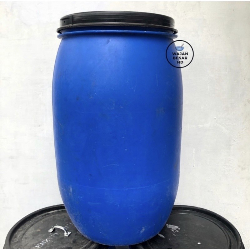 Tempat Sampah Tong Sampah Tong Air HDPE 120 Lt Bekas Like New