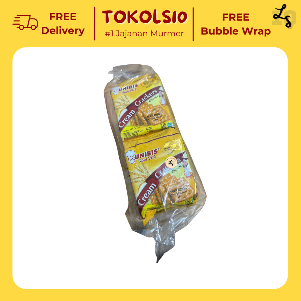 

Unibis Biskuit Crackers See Hong Puff/Cream Crackers 1 Pak isi 10 27gr
