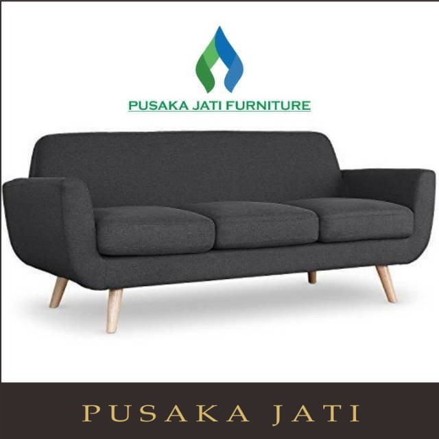 Sofa minimalis 3 seater |pusaka jati