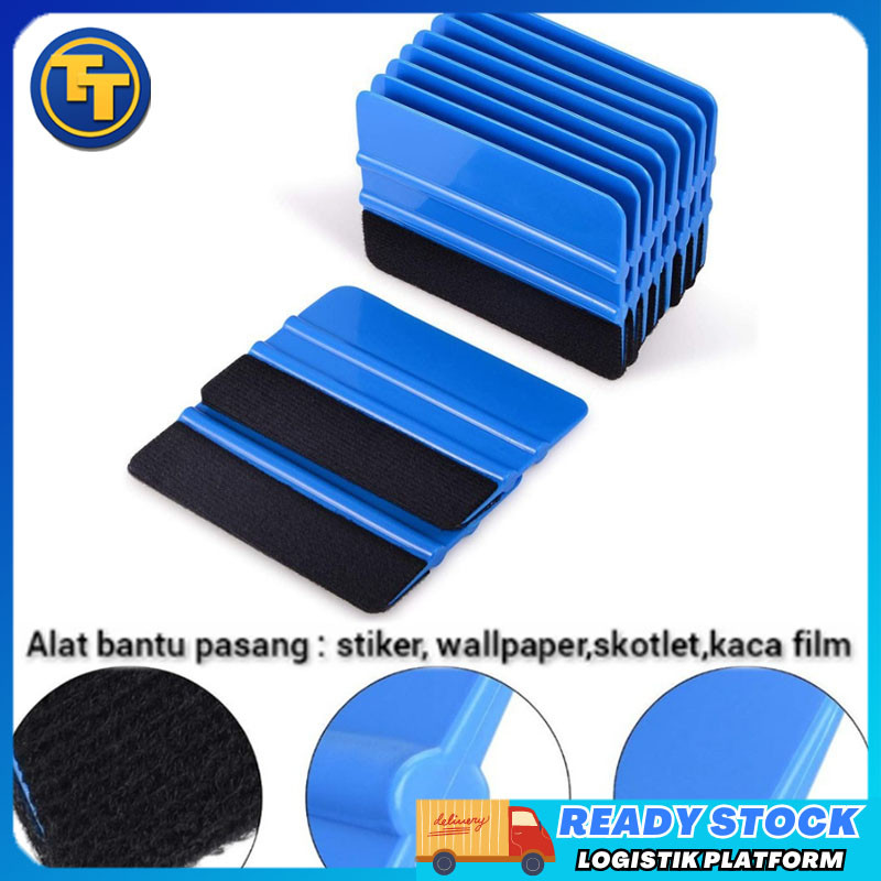 Scraper Beludru Felt/Rakel Panjang /Rakel Kain/Scrapper Kape Biru Alat Bantu/Alat Pasang Kaca Film S