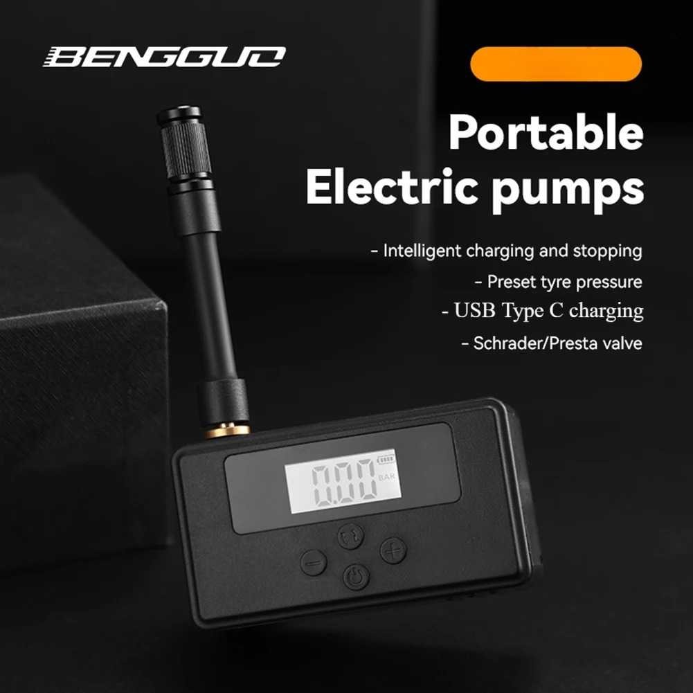 BENGGUO Pompa Ban Elektrik Digital Tire Inflator Rechargeable 150 PSI - BG12 X COZY