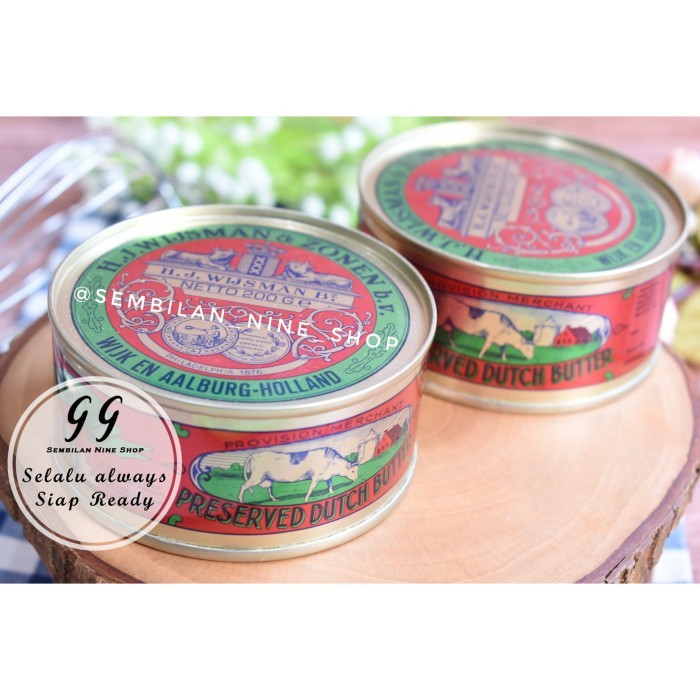 

[[PROMO]]BEST Wijsman BUTTER Mentega 200 GRAM WISMAN WYSMAN Preserved Dutch Butter