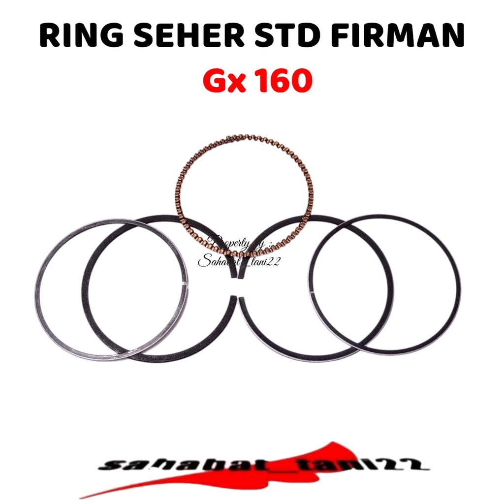 Ring Seher Piston Honda GX160 GX200 FIRMAN Ring Piston Mesin Engine Honda GX160 FIRMAN Ring Seher GX