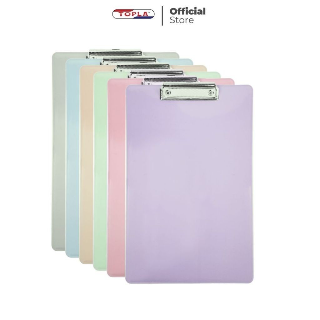 

Clipboard F4 709B Pastel alas papan ujian catatan berdiri warna pastel TOPLA
