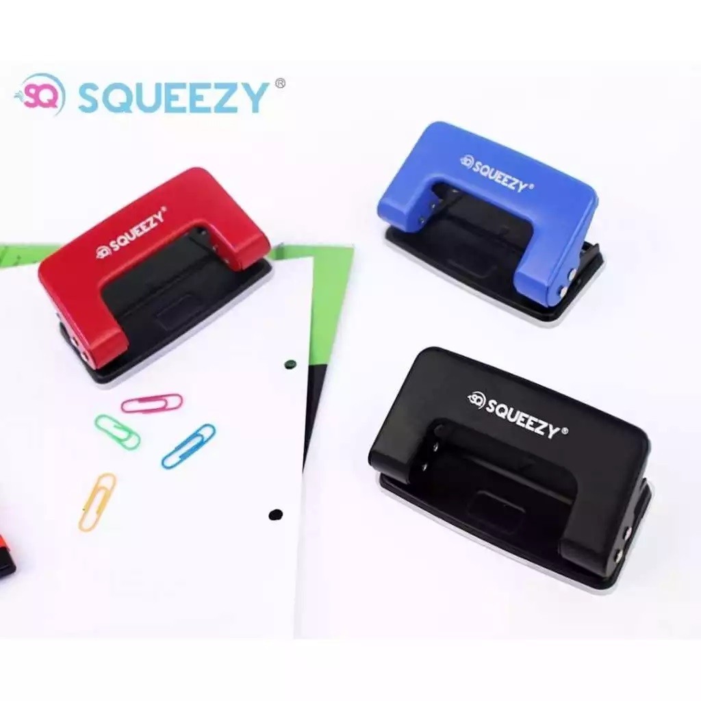 

Hole Punch No.30 SQUEEZY/Alat Membuat Lobang Kertas/Pembolong Kertas/Puncher