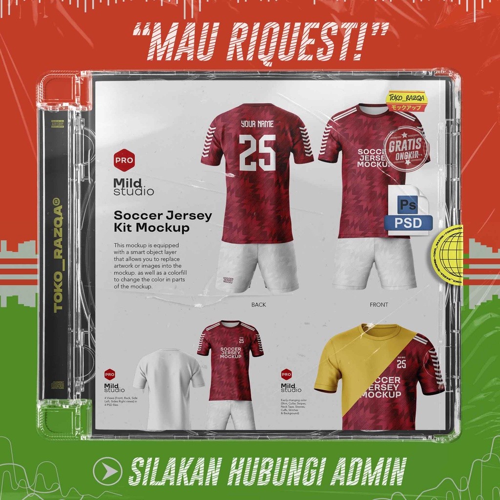 Soccer Jersey kit Mockup ◖MOCKUP◗ NEW MOCKUP