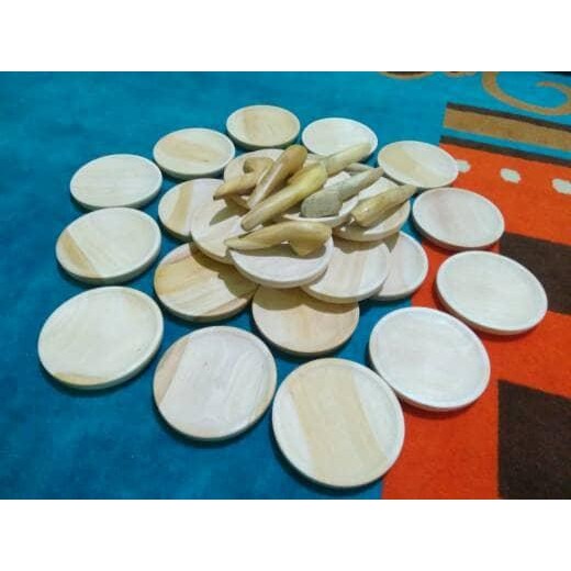 Cobek Kayu D15 + Ulekan Kayu Kelapa