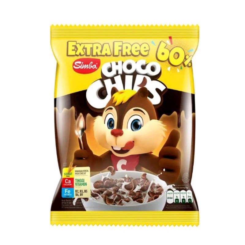 

Simba Choco Chips Extra Free 60% 50 + 30gr