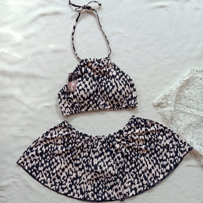 Bikini set bra rok skirt baju renang pantai swimwear wanita B306