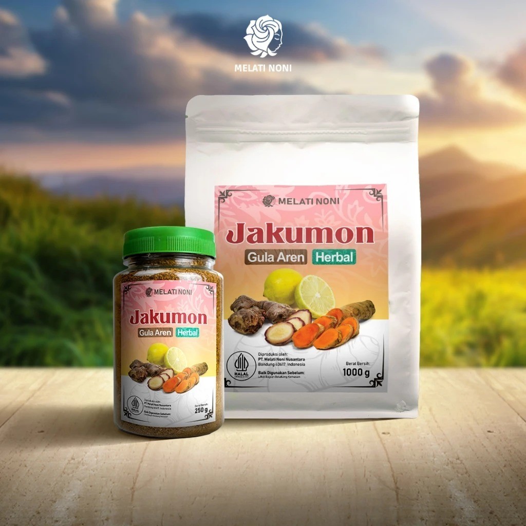

Jahe Merah Kunyit Lemon Jeruk Nipis Gula Aren Bubuk Murni Jamu Jakumon Herbal Melati Noni Original 250GR