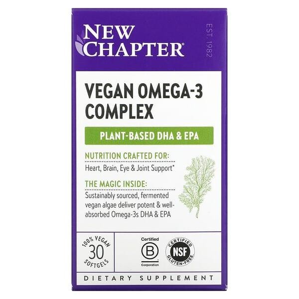 New Chapter Vegan Omega-3 Complex 30 Vegan Softgels