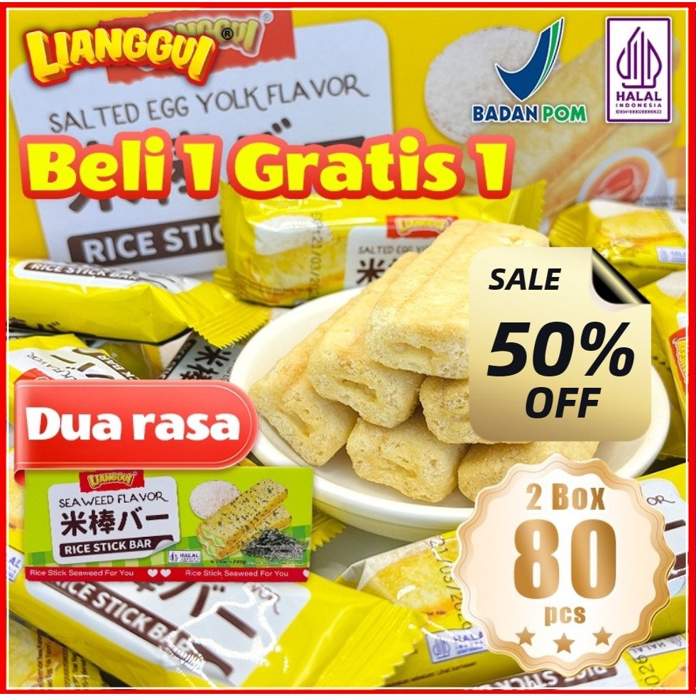 

‌[HALAL] Lianggui - Cracker Beras Rumput Laut - Cemilan Kantor, Snack Halal Sehat Penunda Lapar & Kenyang