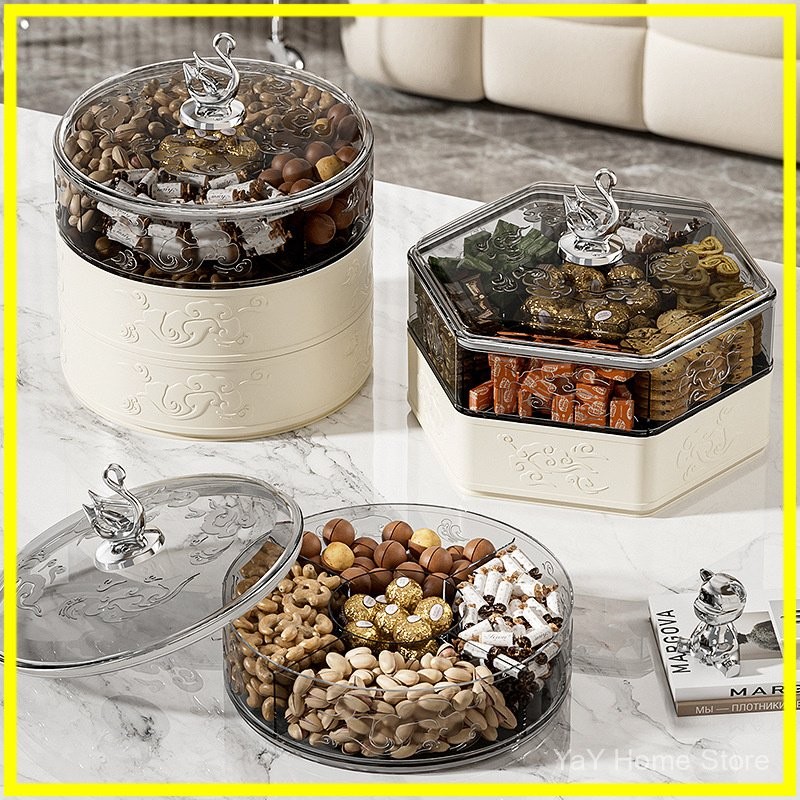 Toples Lebaran Bulat - Toples Aesthetic / Candy Box / Kotak Permen / Toples Kue Kering / Tempat Snac