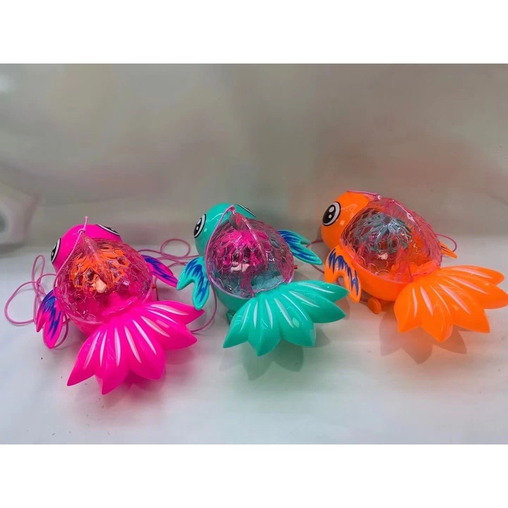 Mainan ikan Mas Koki LED Lampu Musik Ikan Jalan Lampu Musik IKAN IMPORT