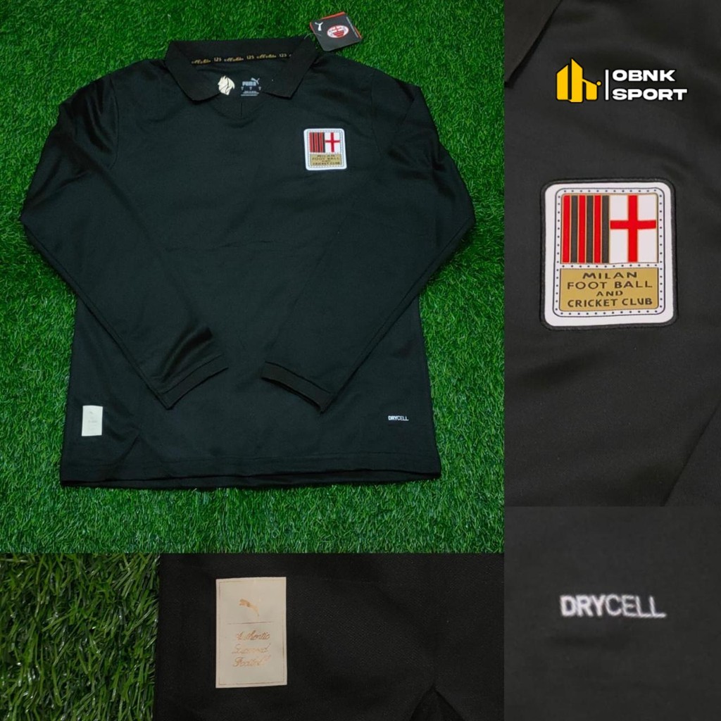 RETRO - LONGSLEEVE JERSEY MILAN ANNIVERSARY KIPER GK VINTAGE 2024/2025 GRADE ORI HIGH QUALITY