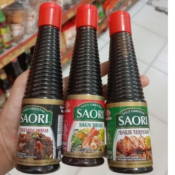 

Saori Saus Botol 133ml(Lada Hitam/Teriyaki/Tiram) - ARM