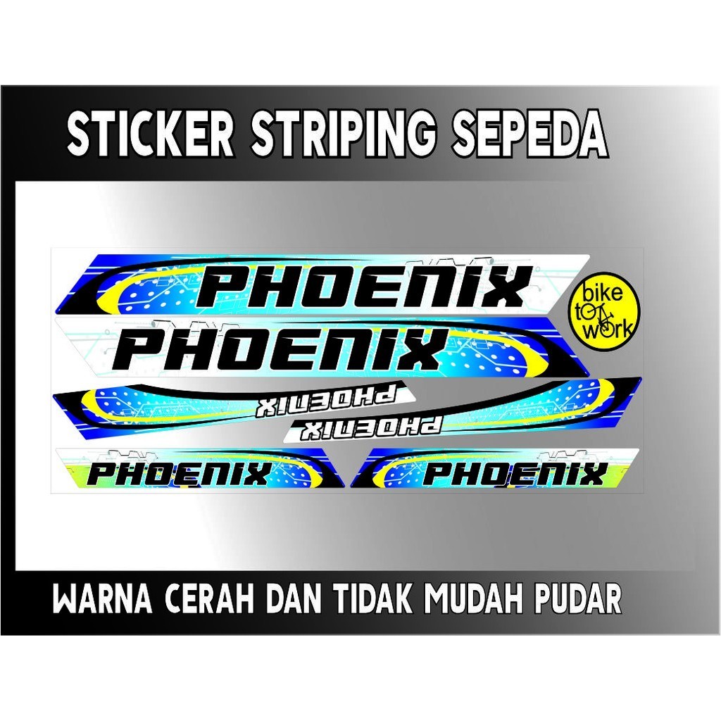 STRIPING VARIASI SEPEDA PHOENIX STIKER BIKE