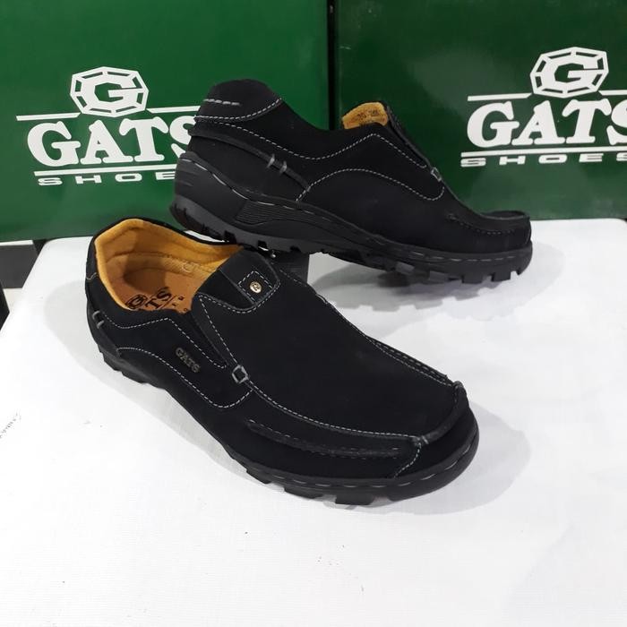 sepatu casual pria kulit asli merk Gats original To-2208