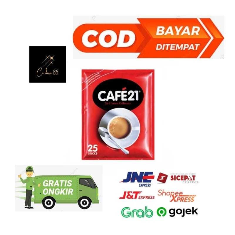 

Cafe 21 Coffee Mix 2in1 Instant Coffee Mix 2 in 1 - Coffee Cafe 21 - Coffee Instant Coffemix Singapore (25 Sachet)