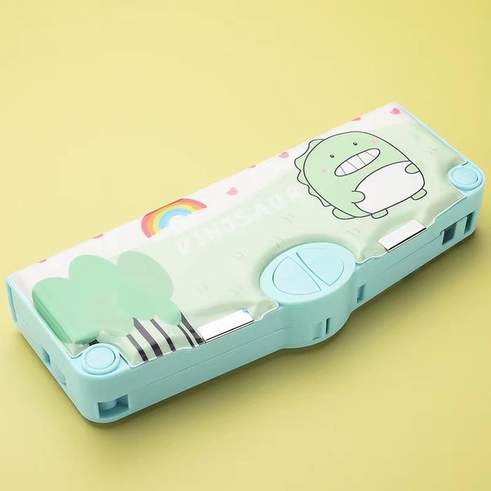 

MUMPUNG PROMO (COD) Kotak Pensil Multifungsi Lengkap Peruncing Gunting Isolasi Penghapus Penggaris Kotak Pensil Multifungsi Motif Unicorn / Dinosaurus / Astronot Untuk Anak Lengkap Peruncing Gunting Iso - Dinosaurus hijauTERLARIS