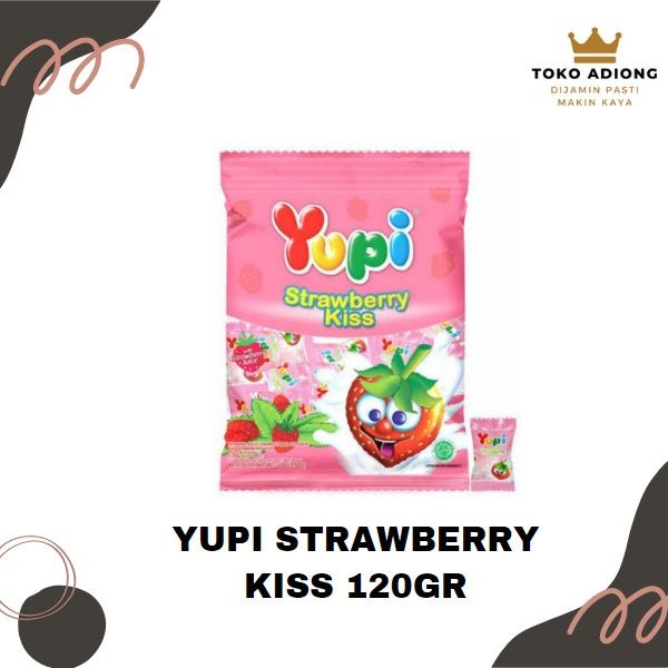 

Yupi Strawberry Kiss 120g-BPOM