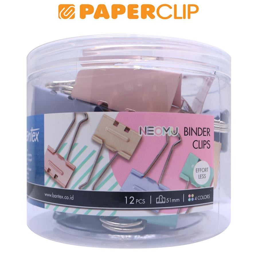 

CLIP BINDER BANTEX NEOMU BD1511/12 PASTEL COLOR