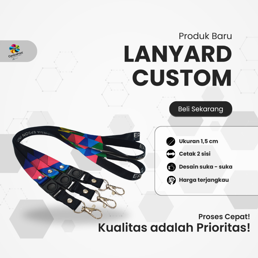 

Tali Name Tag Custom, Lebar 1,5cm Cetak Bolak Balik Kualitas Terbaik untuk Anda