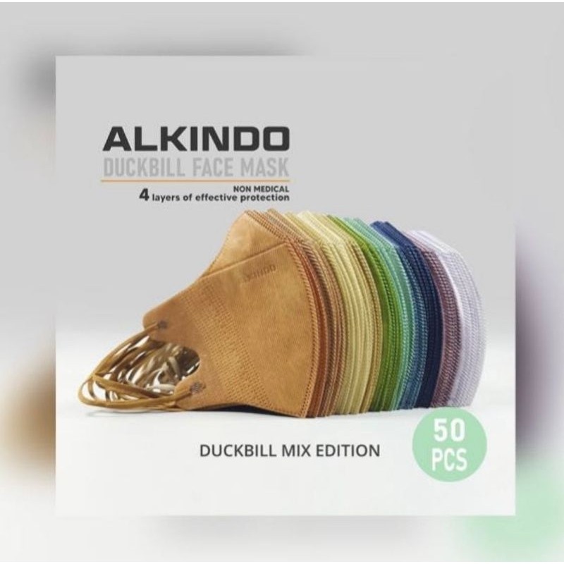 DUCKBILL ALKINDO WARNA TRENDY 50PCS MASKER