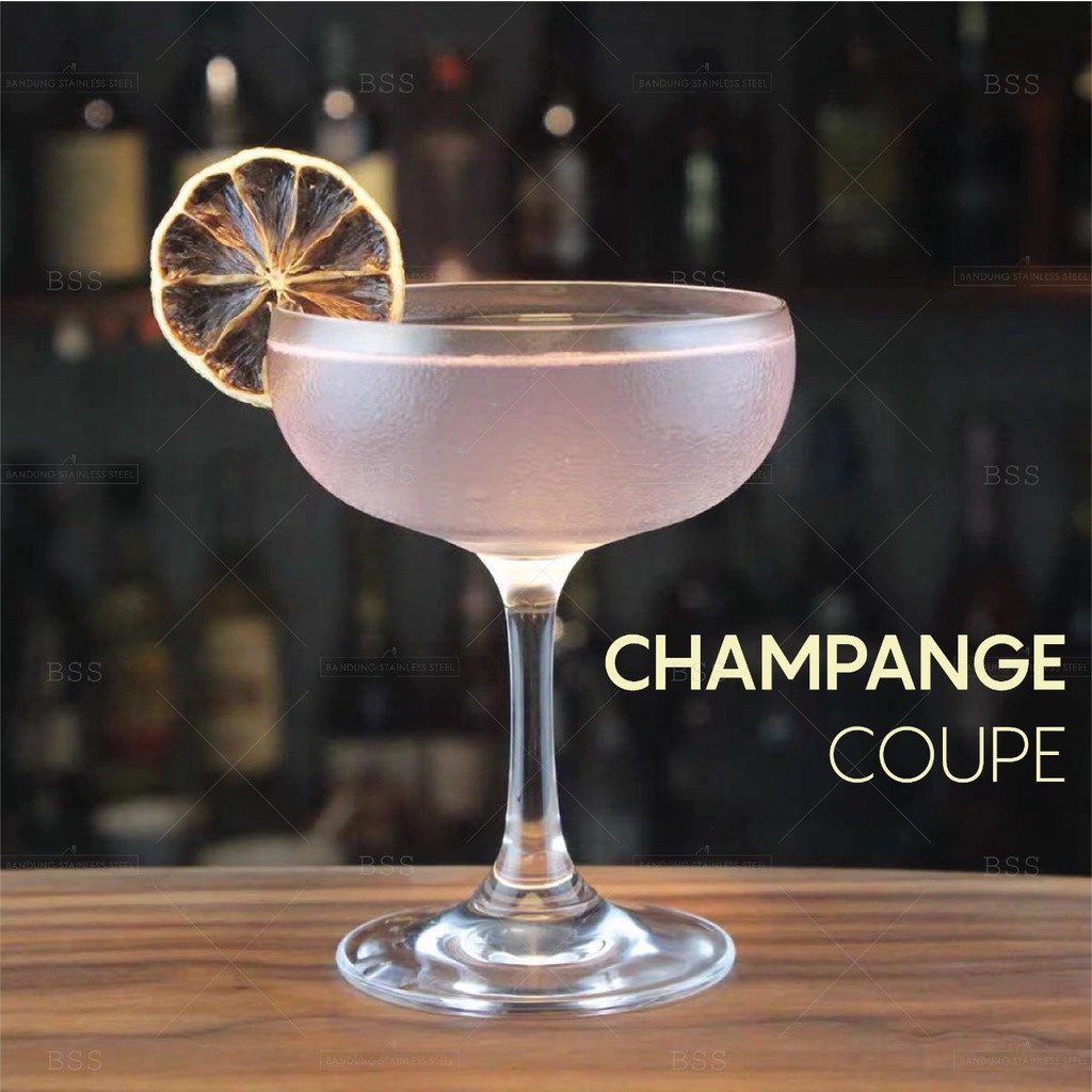 Gelas Kaca Wine 160ml Champagne Wedding Glass Kecil Kaki Stem Glass Kaca Mewah Unik Gelas