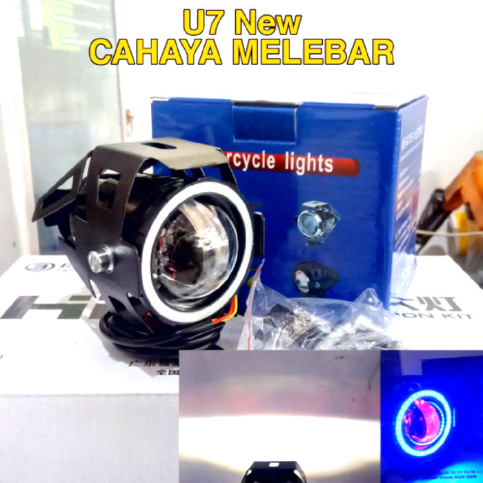 NEW LAMPU TEMBAK LED U7 CREE 4D LENSA TRANSFORMER SINAR PROJIE HID