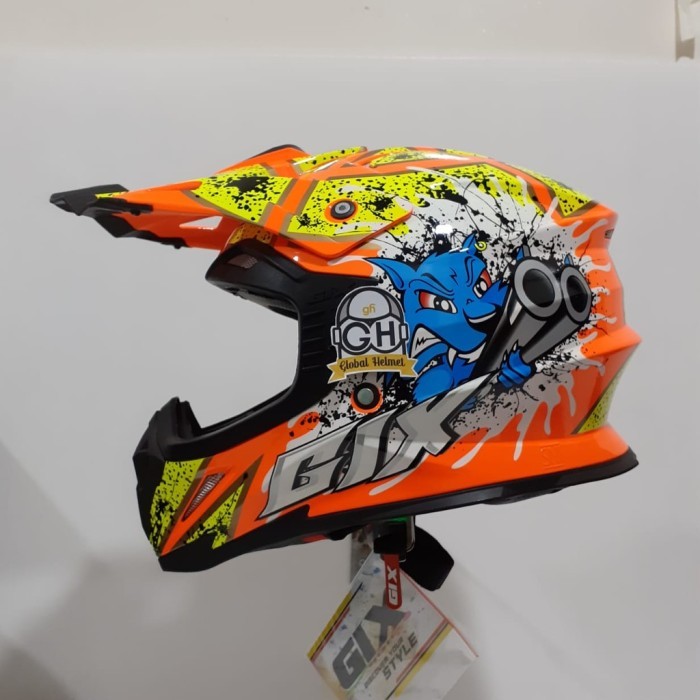 HELM CROSS GIX CROSS MOTIF FOX ORANGE STABILO JPX CROSS