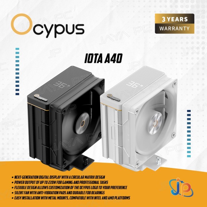 Ocypus Iota A40 Digital - CPU Air Cooler Fan Intel & AMD