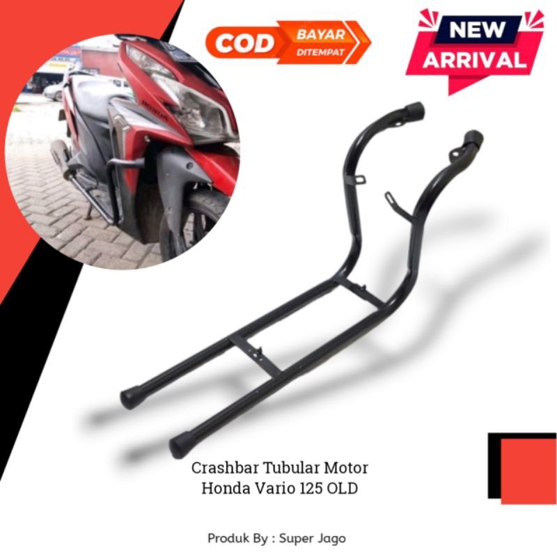 Crashbar Tubular Vario 125 Old Plus Dudukan Lampu Tembak