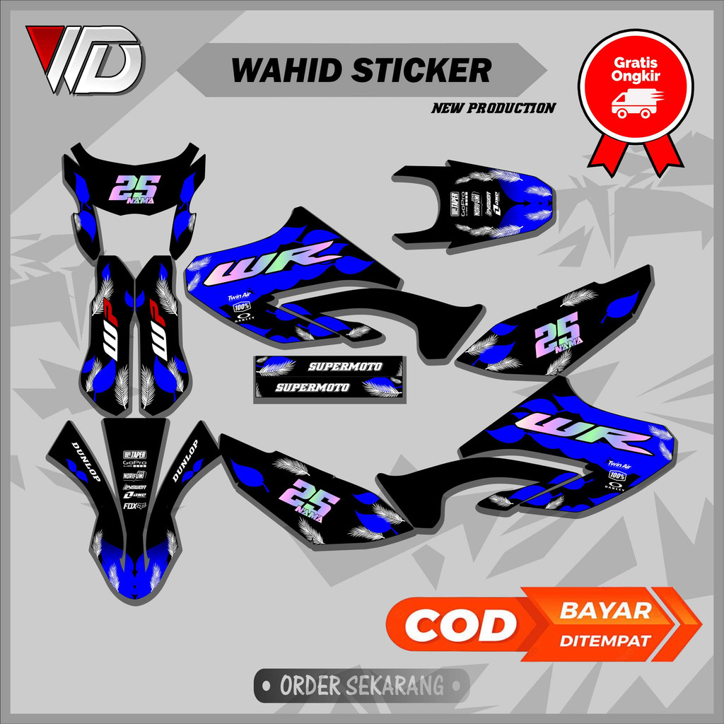 01327 DECAL WR 155 - stiker dekal motor yamaha wr 155 full hologram