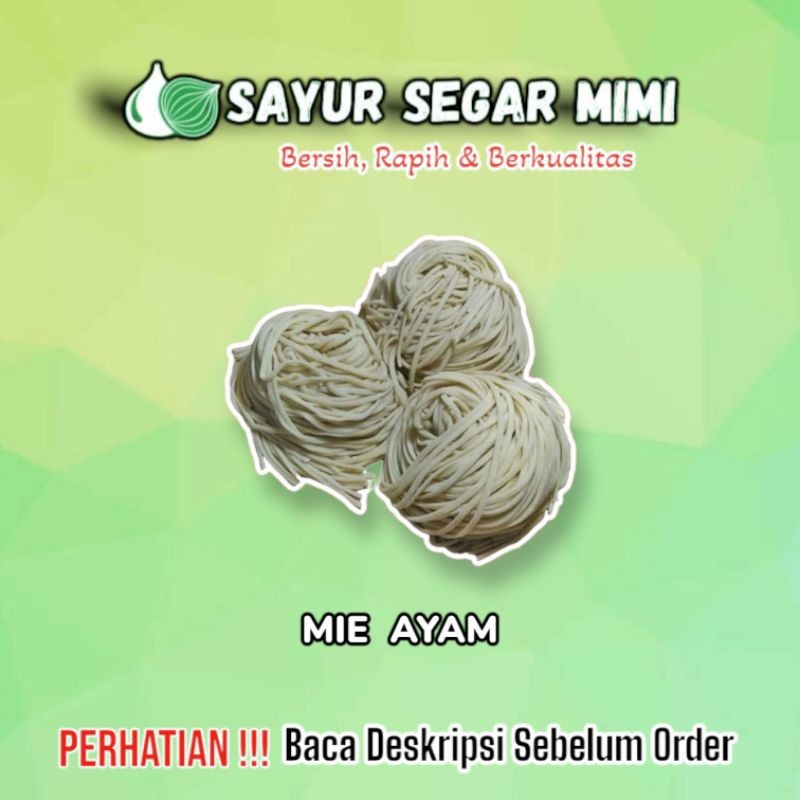 

Mie Ayam Mentah 1 Bungkus isi 6 - Sayur Palembang