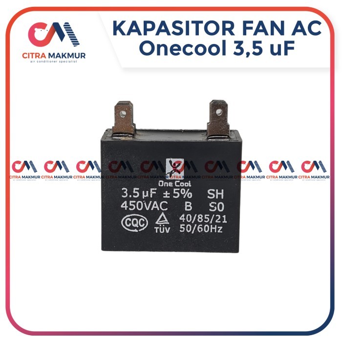 CAT99 Kapasitor Fan AC 3,5uf Kaki 4 Capasitor mikro Kipas angin 2 pk blower