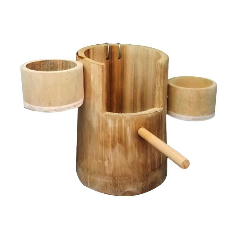 cepuk bambu wadah pakan /minum burung