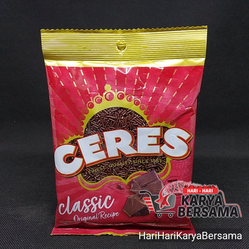 

DEKORASI KUE BAKING COKLAT BUTIR CERES CLASSIC 200GR