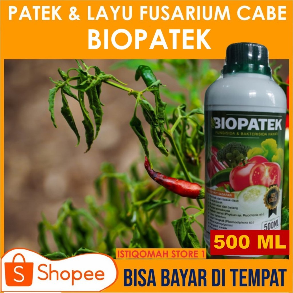 PROMO JUAL OBAT SEMPROT HAMA CABE BIOPATEK, Obat Tanaman Cabe, Patek Cabe, Layu Fusarium Cabe
