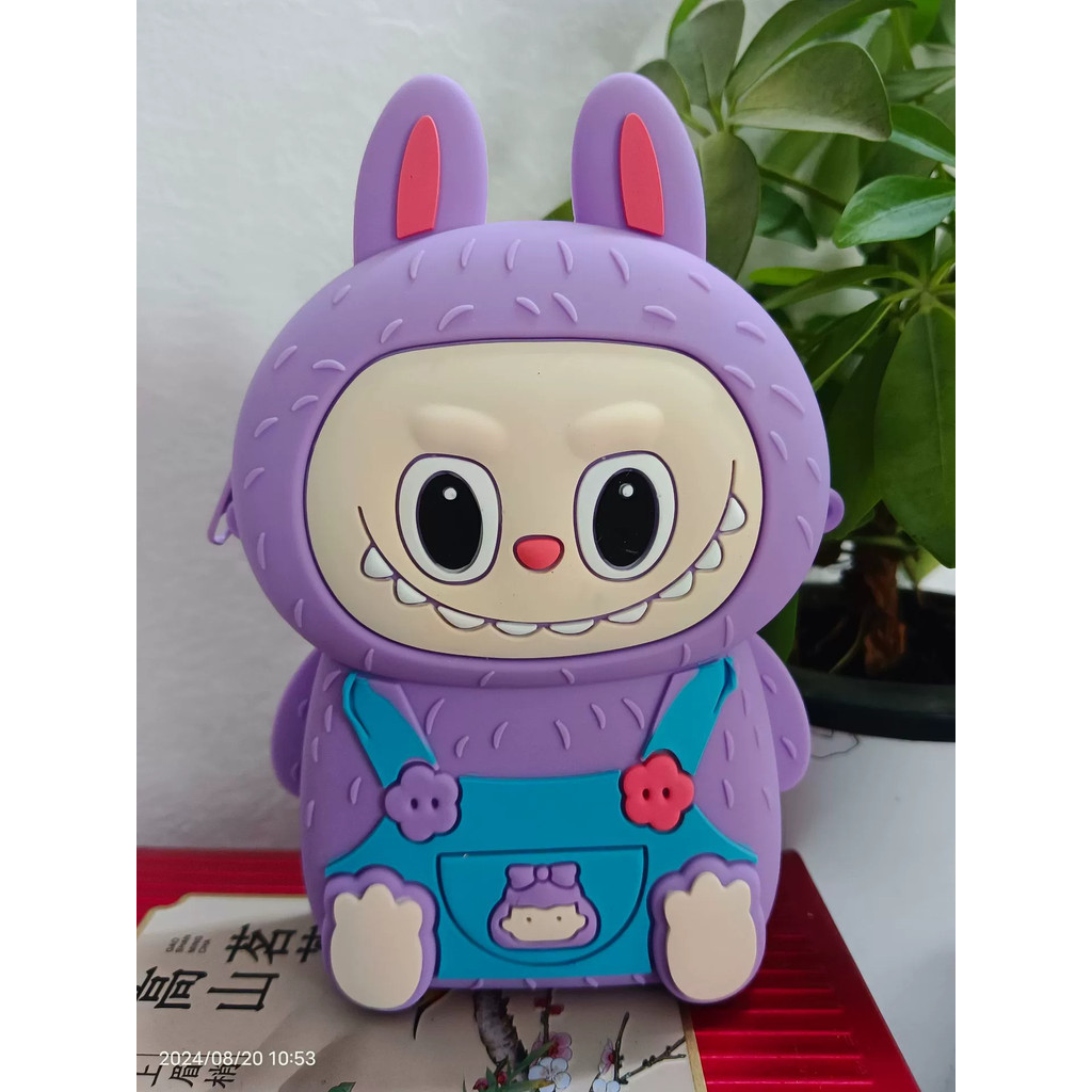 TAS SELEMPANG MINI LABUBU ANAK-ANAK/ DOMPET KOIN & HP TAS KARET ANAK KR1177