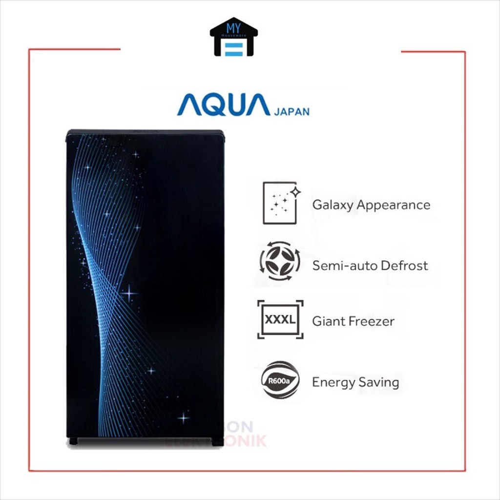 KULKAS AQUA 1 PINTU (AQR-D185 MSB)