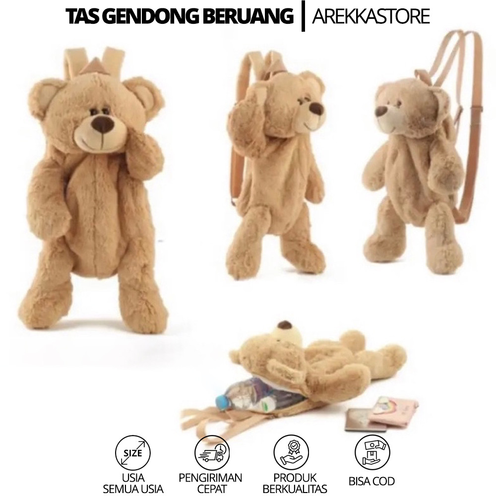 Tas boneka Gendong Model beruang anak lucu - tas ransel boneka anak korea