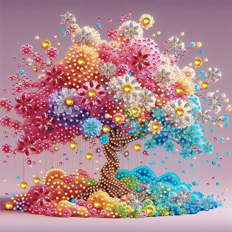 

GATYZTORY Tree DIY Diamond Painting, DIY Diamond Painting Set Accessories, Suitable For Home Living,Special Shaped Crystal Paint