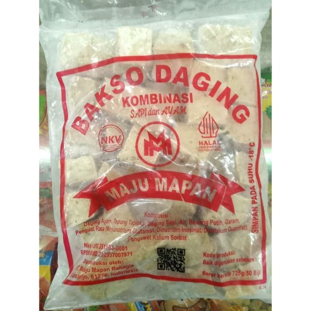 

Maju Mapan Bakso Kotak 725gr Isi 50