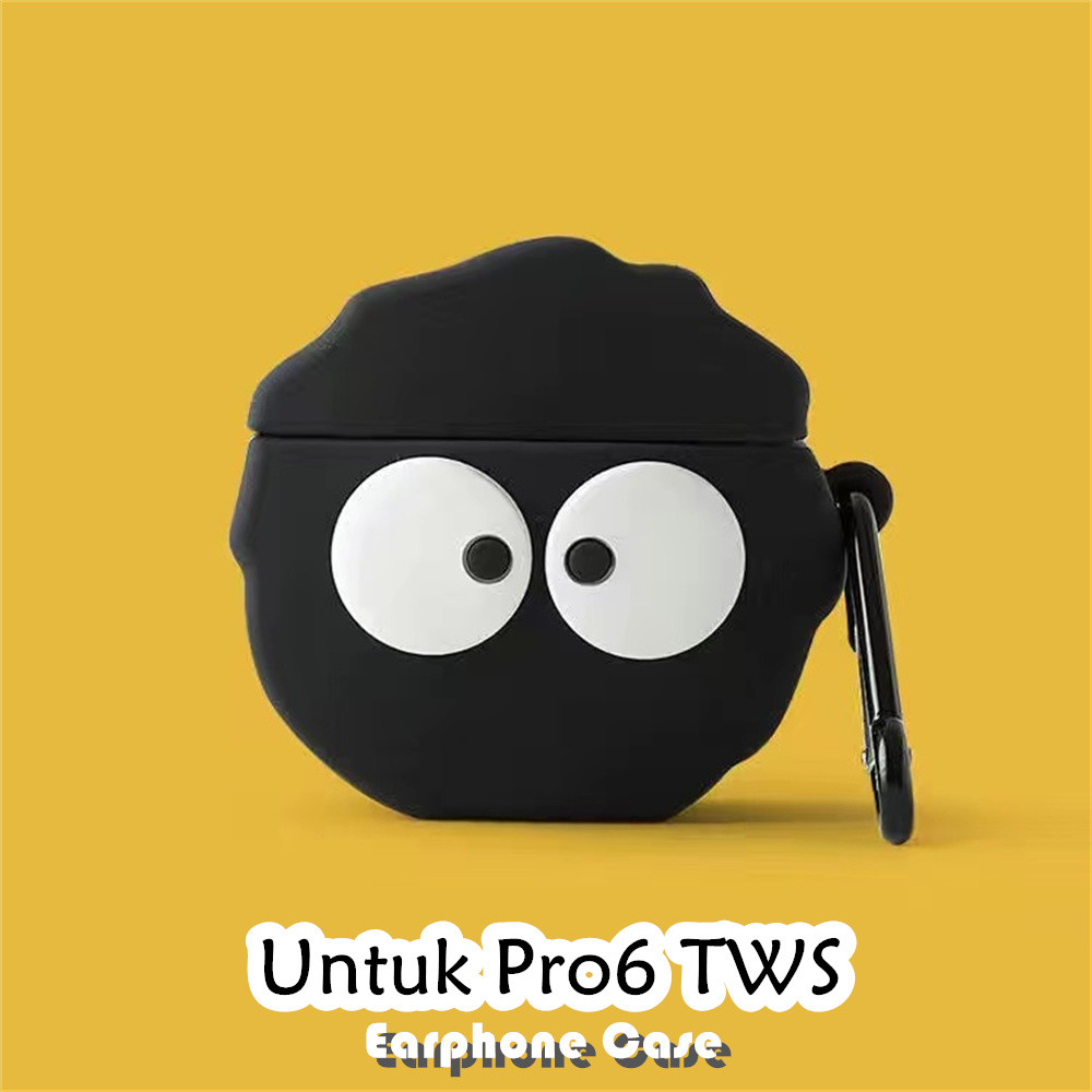 Parity Untuk Pro6 TWS Case Trendi Kartun Soft Silicone Earphone Case NO.3