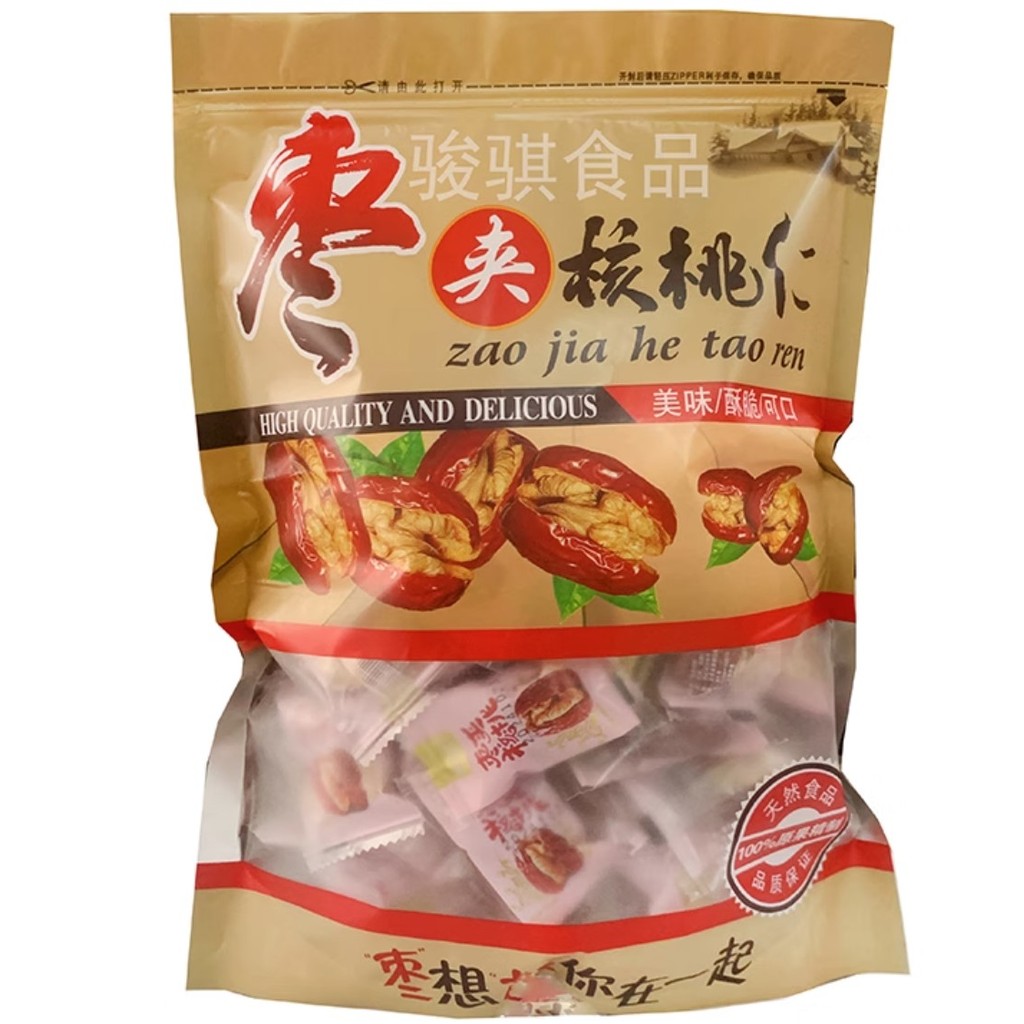 

Zao Jia He Tao Ren Biji Kurma Ang Co Walnut / Kacang Walnut Angco / Red Dates with Walnut 500gr
