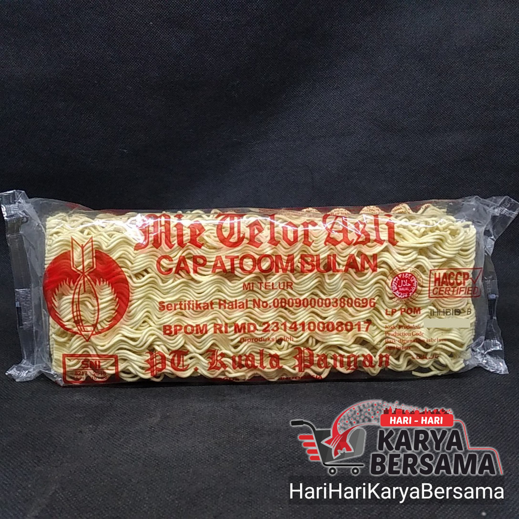 

MIE INSTAN MIE TELOR ASLI CAP ATOOM BULAN 200GR
