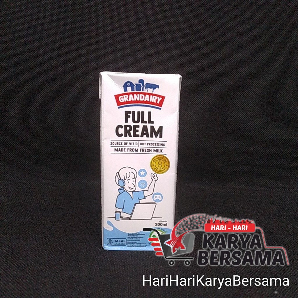

GRANDAIRY SUSU UHT FRESH MILK FULL CREAM 200ML